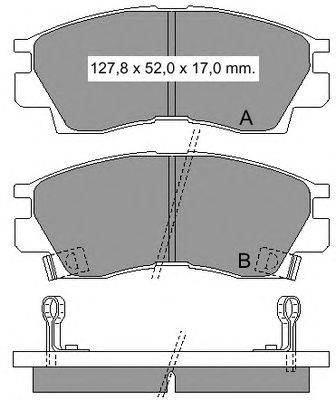 Комплект тормозных колодок, дисковый тормоз VEMA 834930
