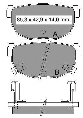 Комплект тормозных колодок, дисковый тормоз VEMA 835040