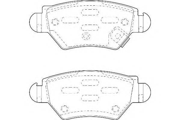 Комплект тормозных колодок, дисковый тормоз WAGNER WBP23052A