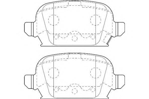 Комплект тормозных колодок, дисковый тормоз WAGNER WBP23284A