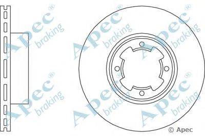 Тормозной диск APEC braking DSK114