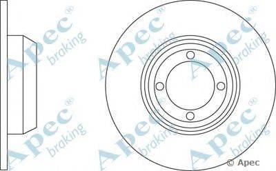 Тормозной диск APEC braking DSK127