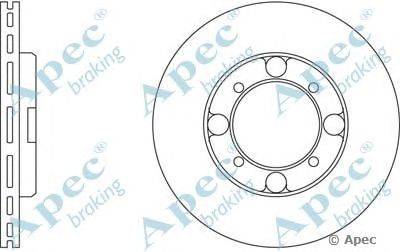 Тормозной диск APEC braking DSK172