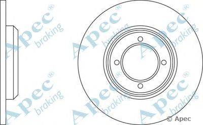 Тормозной диск APEC braking DSK185