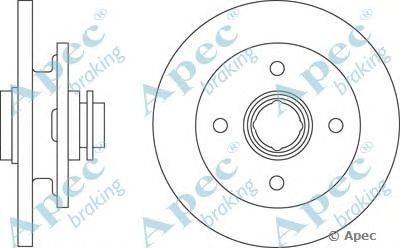 Тормозной диск APEC braking DSK192
