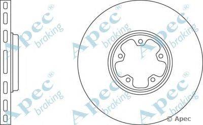 Тормозной диск APEC braking DSK2035