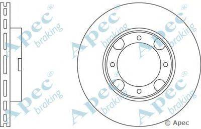 Тормозной диск APEC braking DSK204