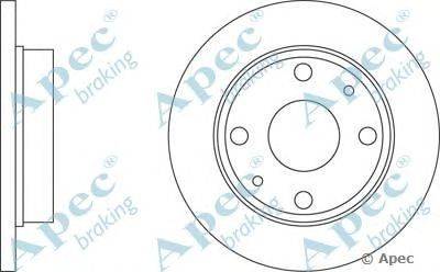 Тормозной диск APEC braking DSK2047