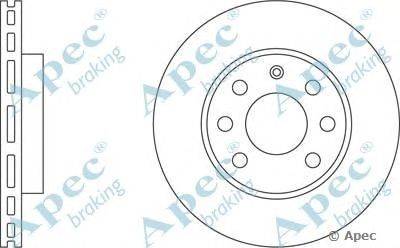 Тормозной диск APEC braking DSK2059