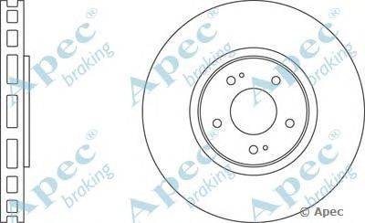 Тормозной диск APEC braking DSK2076
