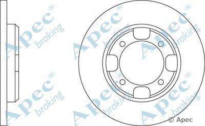 Тормозной диск APEC braking DSK216