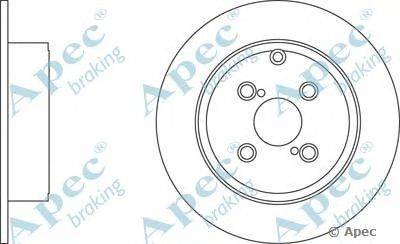 Тормозной диск APEC braking DSK2182