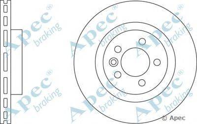 Тормозной диск APEC braking DSK2254