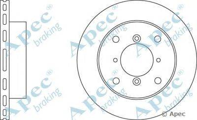 Тормозной диск APEC braking DSK229