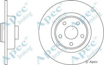 Тормозной диск APEC braking DSK2326