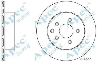 Тормозной диск APEC braking DSK2330