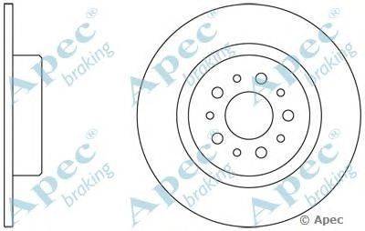 Тормозной диск APEC braking DSK2335