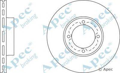 Тормозной диск APEC braking DSK236