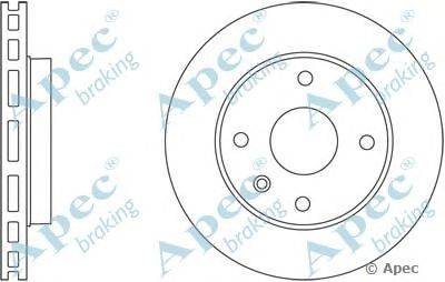 Тормозной диск APEC braking DSK2364