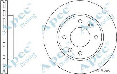 Тормозной диск APEC braking DSK2379