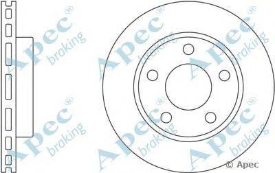 Тормозной диск APEC braking DSK2380