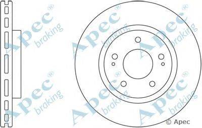 Тормозной диск APEC braking DSK2388