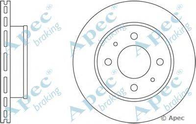 Тормозной диск APEC braking DSK2389