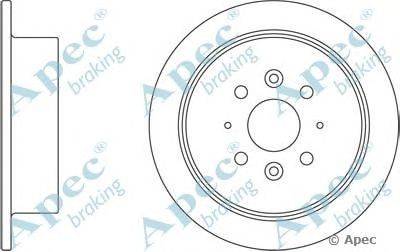 Тормозной диск APEC braking DSK2396