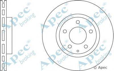 Тормозной диск APEC braking DSK2416