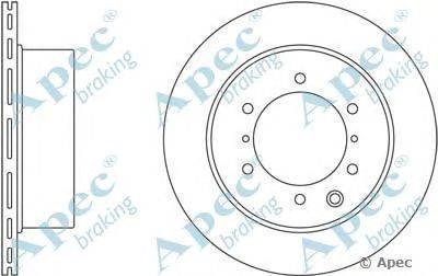 Тормозной диск APEC braking DSK2418