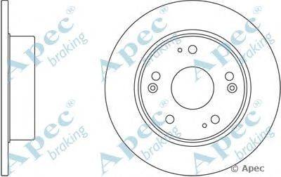 Тормозной диск APEC braking DSK2433