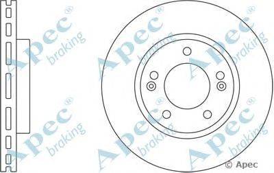 Тормозной диск APEC braking DSK2438