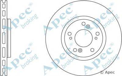 Тормозной диск APEC braking DSK2464