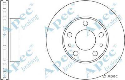 Тормозной диск APEC braking DSK2480