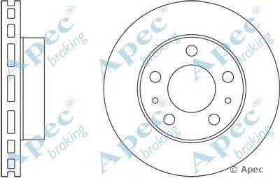 Тормозной диск APEC braking DSK2482