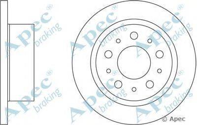 Тормозной диск APEC braking DSK2484