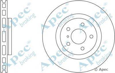 Тормозной диск APEC braking DSK2501