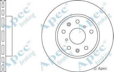 Тормозной диск APEC braking DSK2506
