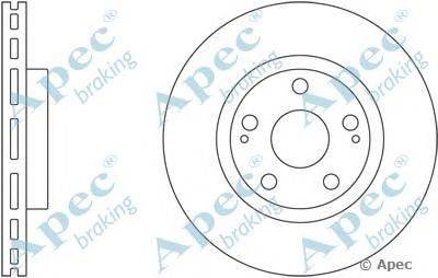 Тормозной диск APEC braking DSK2513