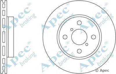 Тормозной диск APEC braking DSK2516