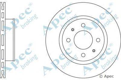 Тормозной диск APEC braking DSK2543