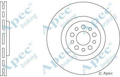 Тормозной диск APEC braking DSK2584