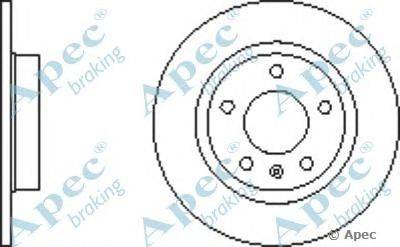 Тормозной диск APEC braking DSK2620