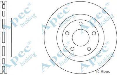 Тормозной диск APEC braking DSK2638