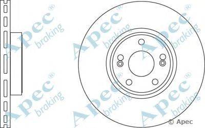 Тормозной диск APEC braking DSK2653