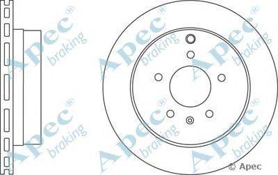 Тормозной диск APEC braking DSK2661