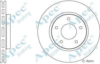 Тормозной диск APEC braking DSK2666