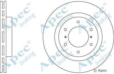 Тормозной диск APEC braking DSK2668