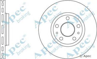 Тормозной диск APEC braking DSK2677