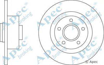 Тормозной диск APEC braking DSK2678